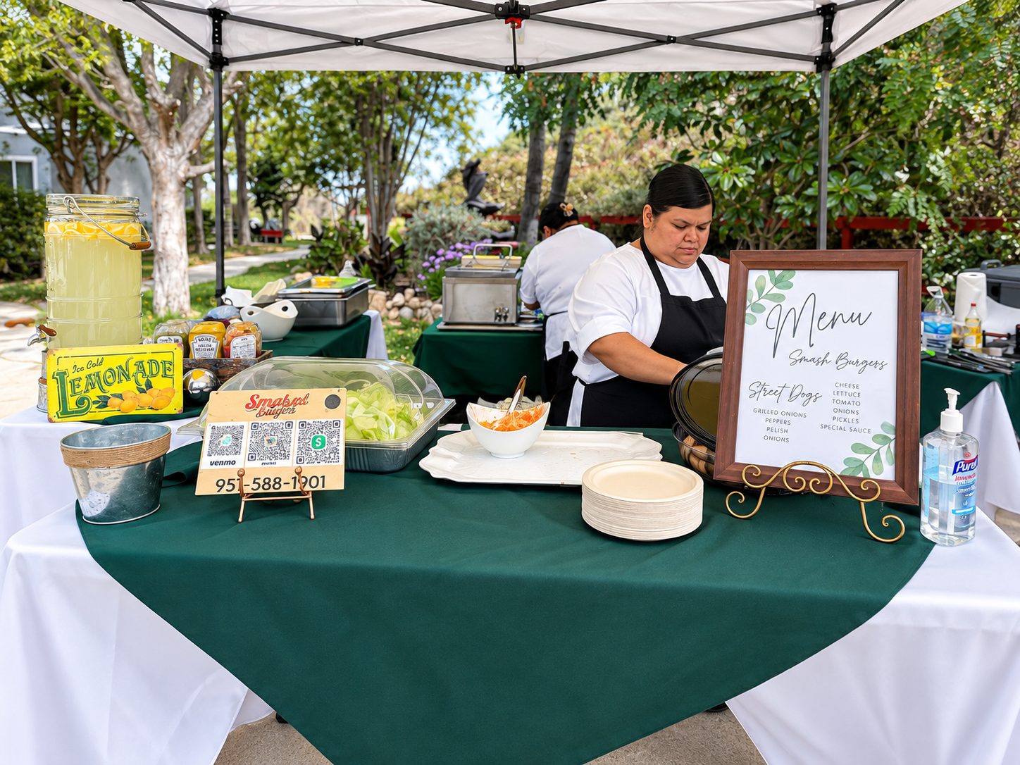 Corporate catering setup