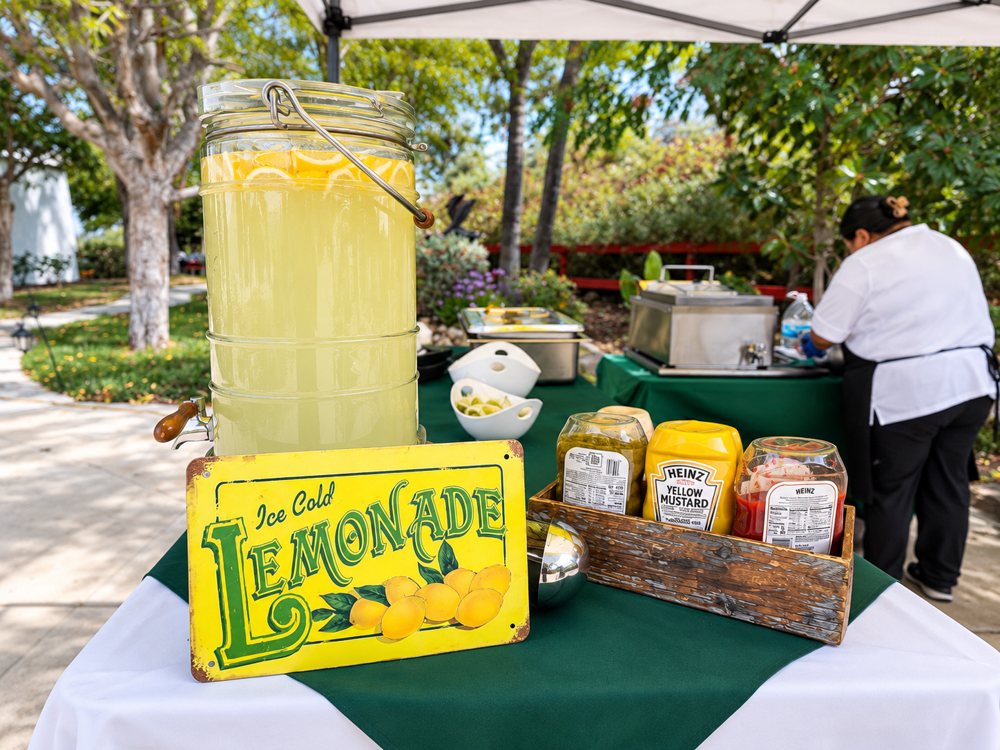 Lemonade and concessions table