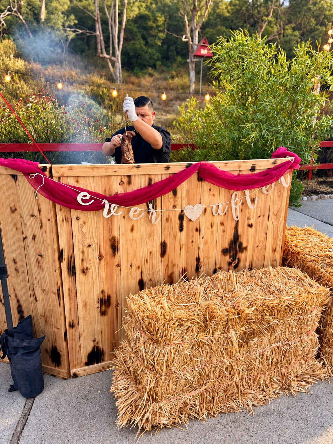 Smoker at an event